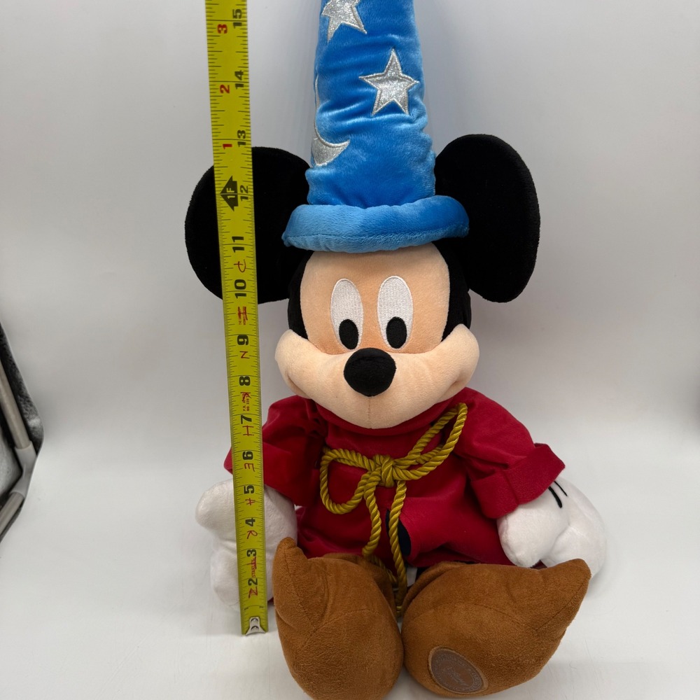 Disney Sorcerer Mickey Mouse Fantasia Plush Wizard Hat Toy - Picture 4 of 7